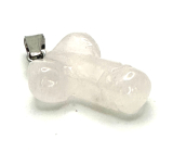 Crystal Penis for luck, pendant natural stone hand cut approx. 11 x 22 mm, stone stones