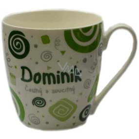 Nekupto Twister mug named Dominik green 0.4 liters