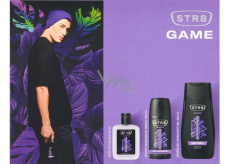 Str8 Game aftershave 50 ml + deodorant spray 150 ml + shower gel 250 ml, cosmetic set for men