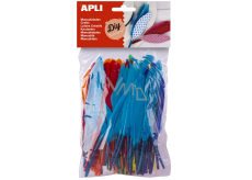 Apli Feathers large 100 pieces mix of colours