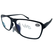 Berkeley Reading Dioptric Glasses +0.5 Plastic Black Blue Block 1 piece MC2279B