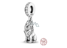 Sterling silver 925 Lion, animal bracelet pendant