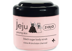 Ziaja Jeju Black Sugar Body Scrub with Anti-inflammatory and Antibacterial Effects 200 ml