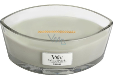 WoodWick Fireside - Fireplace scented candle with a wide wooden wick and lid glass boat 453 g