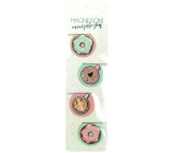 Albi Magnetic mini folders Donuts, diameter 3 cm 4 pieces