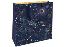 Nekupto Luxury paper gift bag 23 x 23 x 10 cm Night sky