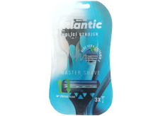 Atlantic disposable razor with swivel head with 3 blades for men 3 pieces