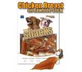 Magnum Beef skin stick coated with chicken meat soft, natural meat treat for dogs 250 g