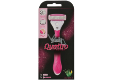 Wilkinson Quattro for Woman 4-blade razor for women + 1 replacement cartridge