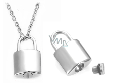 Commemorative, memorial urn pendant, Waterproof lock, Stainless steel 15 x 26 cm