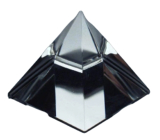 Crystal Glass Smooth Pyramid 40 mm - Paperweight, Gift Box