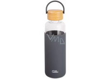 Albi Glass bottle silicone - grey 500 ml