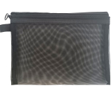 VeMDom Etue cosmetic bag black with zipper 17,5 x 23,5 cm