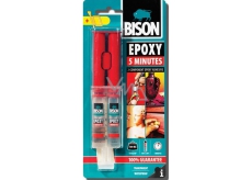 Bison Epoxy Crystal Clear Two-Component Epoxy Adhesive with 5-Minute Workability 24 ml