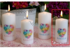 Lima With Dedication Grandmother Candle With Cylinder Cylinder 50 x 100 mm 1 Piece