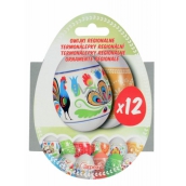 Thermal stickers Regional shrink foil for eggs 12 pieces