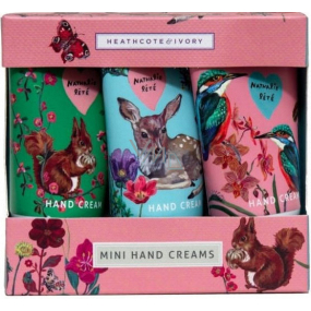 Heathcote & Ivory Forest Animals hand and nail cream 3 x 30 ml, cosmetic set