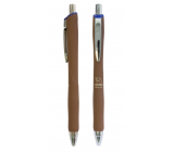 Spoko Panther Nature ballpoint pen, Easy Ink, brown, blue refill 0.5 mm