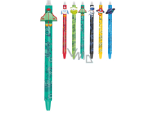 Colorino Rubberized pen Space Life tm.green, blue filling 0,5 mm