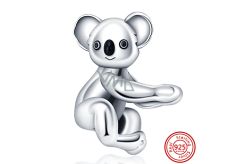 Charm Sterling silver 925 Koala, bead on bracelet animal