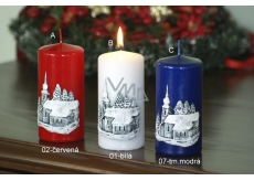 Lima Relief Church candle white cylinder 60 x 120 mm 1 piece