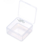 Plastic box clear 8,4 x 8,4 x 2,5 cm 1 piece