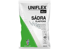 Uniflex Sádra plastická bílá 1 kg