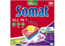 Somat All in 1 Lemon & Lime Dishwasher Tablets 46 pcs