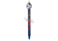 Colorino Rubberized pen Spiderman white spider, blue refill 0,5 mm