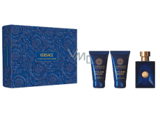 Versace Dylan Blue pour Homme Eau de Toilette 50 ml + After Shave Balm 50 ml + Shower Gel 50 ml, gift set for men