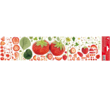 Window film without adhesive stripes fruit melon 64 x 15 cm 1 sheet