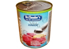 Dr. Clauders Junior Beef, chicken, pork complete super premium food for puppies 100% meat 800 g