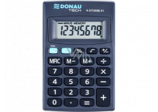 Donau Tech Pocket calculator 8-digit black 9,5 x 6 cm