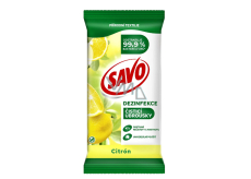 Savo Lemon Disinfectant Cleaning Wipes 30 pieces