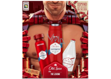 Old Spice Ironman Whitewater shower gel 250 ml + aftershave 100 ml + deodorant spray 150 ml + domino game, cosmetic set for men