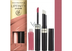 Max Factor Lipfinity Lip Colour Lipstick and Gloss 020 Angelic 2.3 ml and 1.9 g