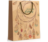 Nekupto Gift kraft bag 24,5 x 19 x 8 cm Dream catcher