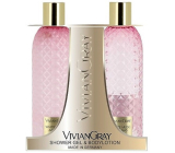 Vivian Gray White Musc & Pineapple luxury body lotion 300 ml + luxury shower gel 300 ml, cosmetic set
