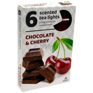 Tea Lights Chocolate Cherry scented tea candles 6 pieces