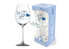 Nekupto It's Time for Wine Glass with Print Fabulous Man... 440 ml