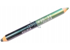 Princessa Davis Eye Double Color eyeshadow in pencil 025 Light green with glitter - dark green with glitter 6 g