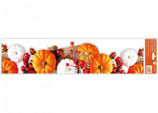 Window film without adhesive stripes pumpkin 64 x 15 cm