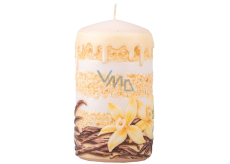 Candles Vanilla - Vanilla scented candle cylinder 60 x 110 mm