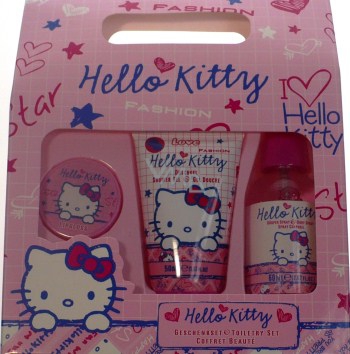 Hello Kitty Body Spray + Shower Gel + Lip Gloss for Girls Gift Set ...