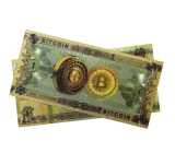 Talisman Gold plastic banknote 100 Bitcoin