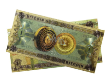 Talisman Gold plastic banknote 100 Bitcoin