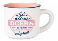 Albi Espresso Mug - You are a wonderful daughter who lit up the world 45 ml