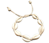 Kauri shell bracelet natural adjustable size, luck - fertility