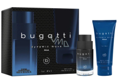 Bugatti Dynamic Move Blue eau de toilette 100 ml + shower gel 200 ml, gift set for men