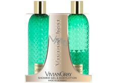 Vivian Gray Bergamot & Lemongrass luxury body lotion 300 ml + luxury shower gel 300 ml, cosmetic set